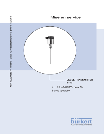 Burkert 8189 Level measurement device Manuel utilisateur | Fixfr