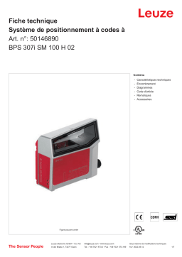 Leuze BPS 307i SM 100 H 02 Barcode Positioniersystem Manuel utilisateur