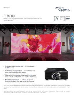 Optoma ZU1300 projector Manuel du propriétaire