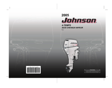 Johnson JO 30 Remote 4 Stroke 2005 Manuel du propriétaire | Fixfr