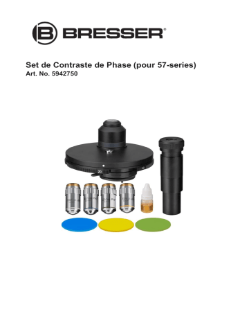 Bresser 5942750 Phase contrast set (for 57-series) Manuel du propriétaire | Fixfr