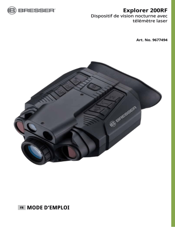 Bresser 9677494 Explorer 200RF digital binocular night vision device Manuel du propriétaire | Fixfr