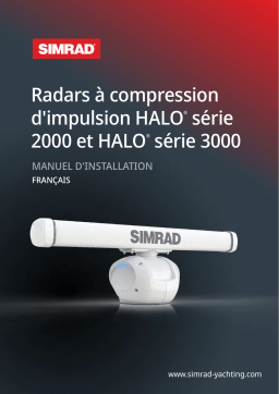 Simrad HALO 2000 and HALO 3000 Installation manuel