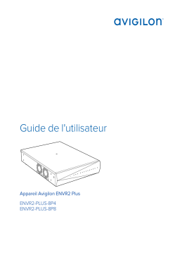 Avigilon ENVR2 Plus Guide d'installation