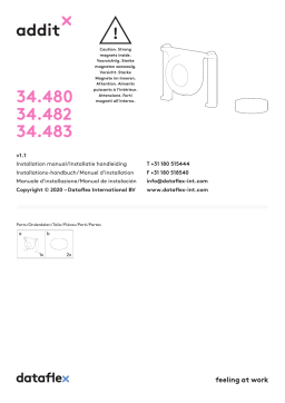 Dataflex 34.483 Addit cable guide Installation manuel