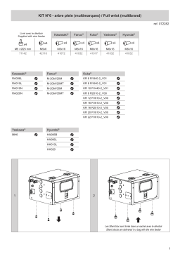 GYS KIT N°6 - FIXING KIT FOR ROBOTS (MULTIBRAND) Manuel du propriétaire