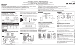 Leviton LTB30-1LZ Decora Preset Resistive/Inductive 30 Minute Countdown Timer Manuel utilisateur