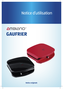 Ambiano GT-SFCPM- 03-CH Waffle maker / Crepe maker Sortiment Q4/2022 Manuel utilisateur