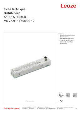 Leuze MD 7XXP-11-108IO3-12 Verteiler Manuel utilisateur