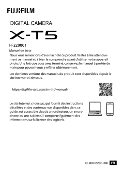 Fujifilm X-T5 Camera Manuel utilisateur