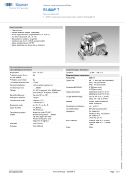 Baumer EIL580P-T Incremental encoder Fiche technique