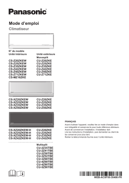 Panasonic CSZ25ZKEW Mode d'emploi