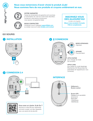 Jlab Audio GO MOUSE Manuel du propriétaire | Fixfr