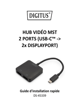 Digitus DS-45339 DIGITUS Guide de démarrage rapide