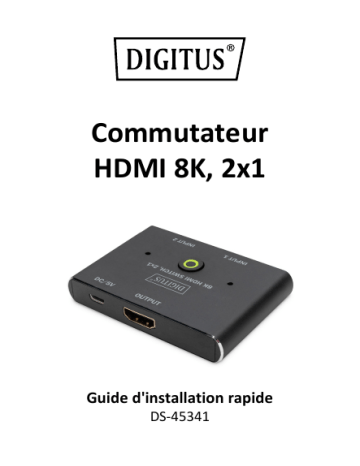 Digitus DS-45341 DIGITUS Guide de démarrage rapide | Fixfr