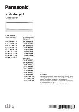 Panasonic CSTZ25ZKEW Mode d'emploi