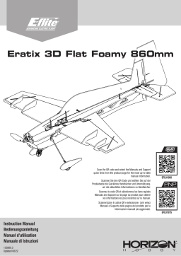 E-flite EFL01975 Eratix 3D FF (Flat Foamy) 860mm PNP Manuel du propri&eacute;taire