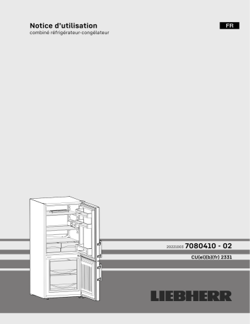 CUb 2331 | Liebherr CUfr 2331 Automate réfrigérateur-congélateur avec SmartFrost Mode d'emploi | Fixfr