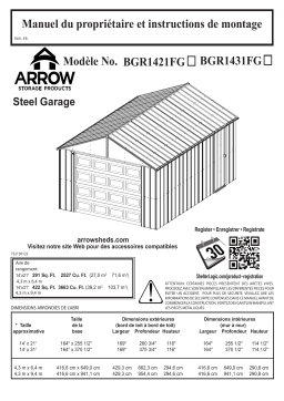 ShelterLogic BGR1431FG Murryhill Steel Storage Building, 14 ft. x 31 ft., Flute Grey Manuel du propriétaire