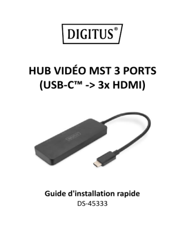 Digitus DS-45333 Guide de démarrage rapide | Fixfr