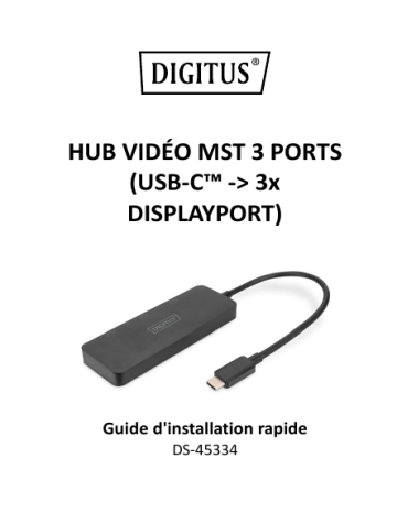 Digitus DS-45334 Guide de démarrage rapide | Fixfr