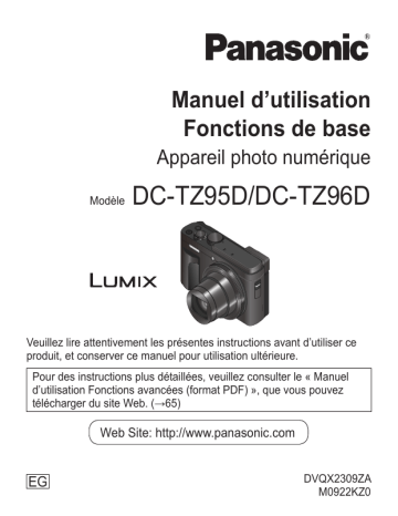 DCTZ96DEG | Panasonic DCTZ95DEG Mode d'emploi | Fixfr