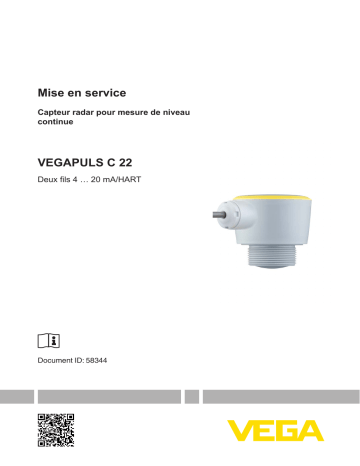 Vega VEGAPULS C 22 Wired radar sensor for continuous level measurement Mode d'emploi | Fixfr