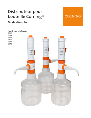 Corning Distributeur pour bouteille Manuel du propriétaire | Fixfr
