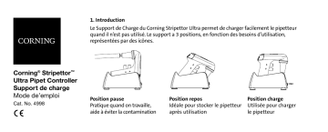 Corning Stripettor™ Ultra Pipet Controller Support de charge Manuel du propriétaire | Fixfr