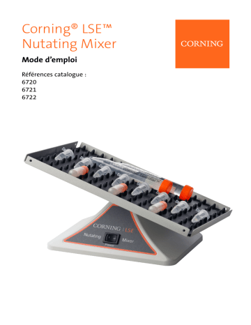 Corning LSE™ Nutating Mixer Manuel du propriétaire | Fixfr
