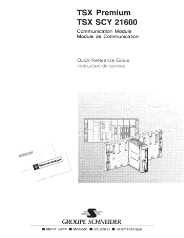 Schneider Electric TSXSCY21600, Communication Module Guide de référence | Fixfr