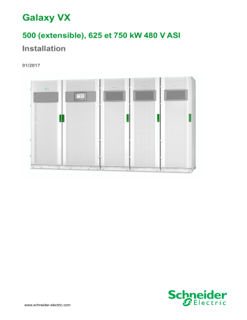 Schneider Electric Galaxy VX Installation manuel | Fixfr