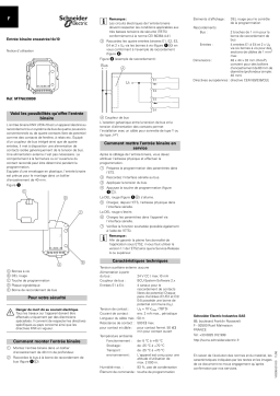 Schneider Electric Entrée binaire encastrée/4x10 Mode d'emploi