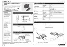 Schneider Electric XUYAFV954R Glass fibre optic sensor Manuel utilisateur