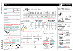 Schneider Electric XSA-V Inductive Proximity Sensors Manuel utilisateur