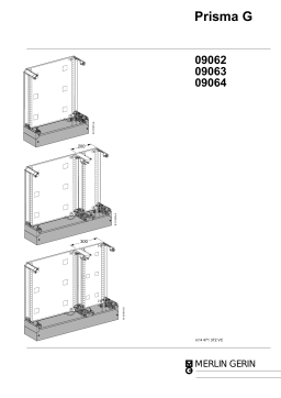 Schneider Electric PLINTH H100 PRISMA G Mode d'emploi