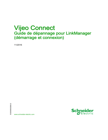 Schneider Electric Vijeo Connect Mode d'emploi | Fixfr