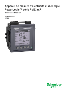 Schneider Electric PowerLogic™ PM5310R / PM5320R Mode d'emploi