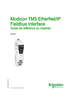 Schneider Electric Modicon TM5 EtherNet/IP Fieldbus Interface Guide de référence