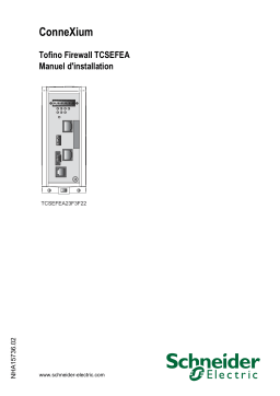 Schneider Electric TCSEFEA23F3F22 Tofino Firewall Mode d'emploi