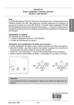 Schneider Electric TSXSCA72, Boîtier Manuel utilisateur