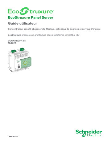 Schneider Electric EcoStruxure Panel Server Mode d'emploi | Fixfr