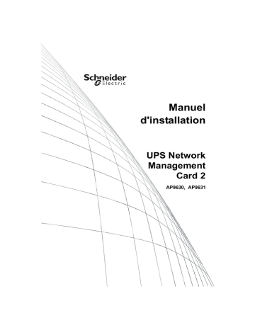 Schneider Electric UPS Network Management Card 2 Guide d'installation | Fixfr