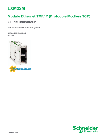 Schneider Electric VW3A3616 - LXM32M Module Ethernet TCP/IP (Protocole Modbus TCP) Mode d'emploi | Fixfr