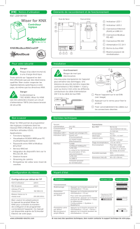 Schneider Electric Wiser pour KNX- Contrôleur logique Manuel utilisateur | Fixfr