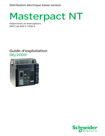 Schneider Electric Masterpact NT06-16 NAVY Mode d'emploi | Fixfr