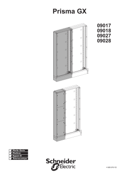 Schneider Electric EXTENSION FRAME AND CABLE WAY GX Mode d'emploi