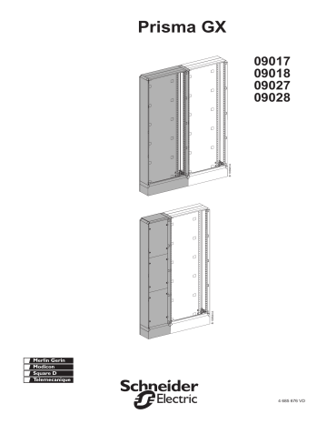 Schneider Electric EXTENSION FRAME AND CABLE WAY GX Mode d'emploi | Fixfr