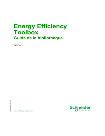 Schneider Electric Energy Efficiency Toolbox Mode d'emploi | Fixfr