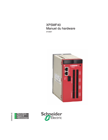 Schneider Electric XPSMF40 Mode d'emploi | Fixfr